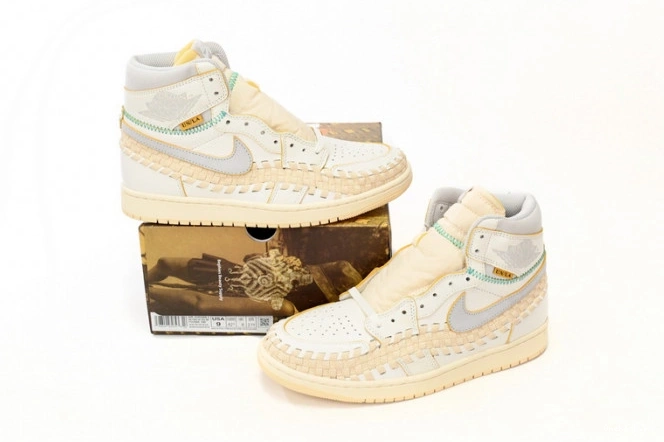 One Kick Bephie's Supply Jordan Union Woven Sail SP FD2565-100 1 High OG Retro Beauty 0727